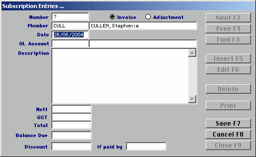 sundry invoice